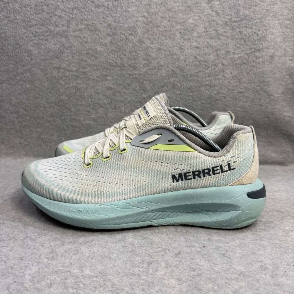 Merrell Morphlite Shoes Womens Size 10 White Blue Trail Running Sneakers J068286